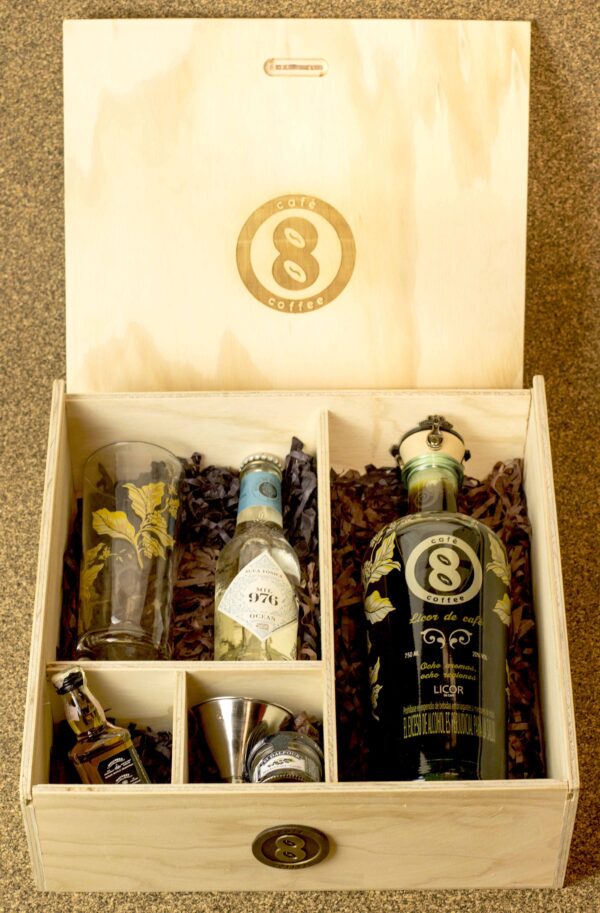 Kit Café 8 Coffee para coctel “CAFÉ ROSSO”.